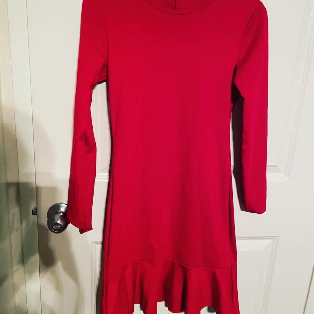 Red Flounce dress - M